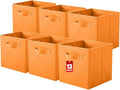 ShellKingdom Storage Bins, Foldable Fabric Storage Cubes And Cloth Organizer Drawer For Closet And Toys, 13 X 13 X 13 INCH, 6