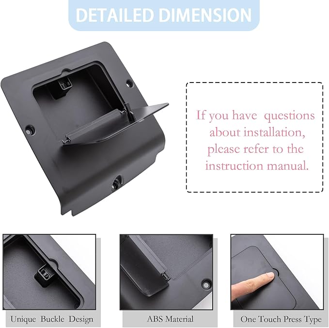 JDMCAR One-Touch Hidden Storage Box Compatible with 2023 2024 2025 2026 Colorado/Canyon Accessories Center Console Organizer Armrest Secret Compartment