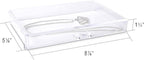 Frebeauty Extra Large Acrylic Jewelry Box for Women Girls 5 Layers Clear Velvet Earring Organizer with 5 Drawers Rings Displa