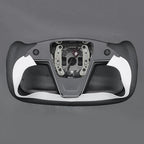 MEWANT Hand Stitched Tesla Model S Yoke Steering Wheel Cover Wrap for Tesla Model S 2021-2023 / Model X 2021-2023 Tesla Yoke Steering Wheel Accessories(3D Style)