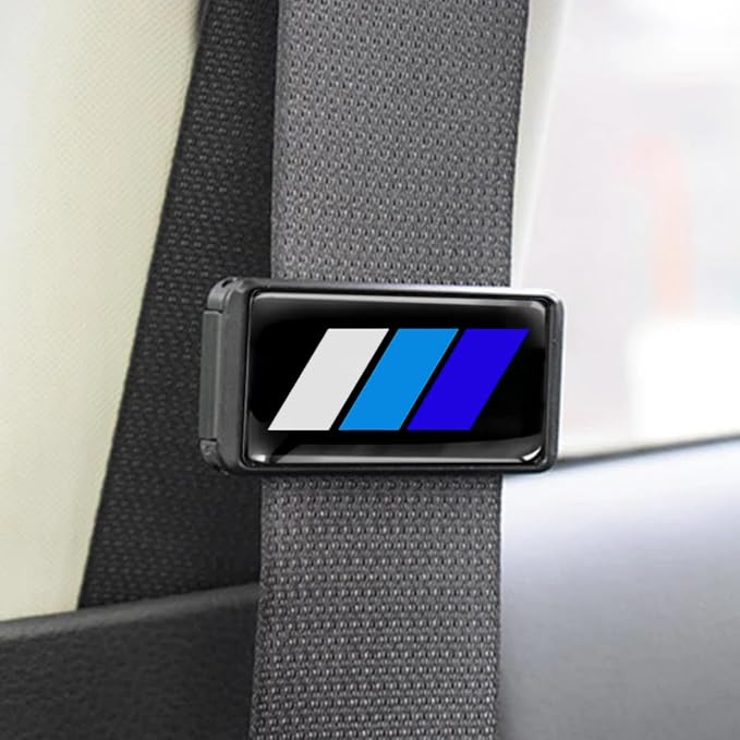 2PCS Tri-Color Car Seatbelt Adjuster for car Universal Car Seat Belt Pads Cover for More Comfortable Driving (B)
