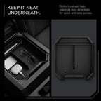 Spigen Center Console Organizer Tray Designed for Tesla Cybertruck Accessories 2026/2025/2024/2023 (Top) (Carbon Edition)