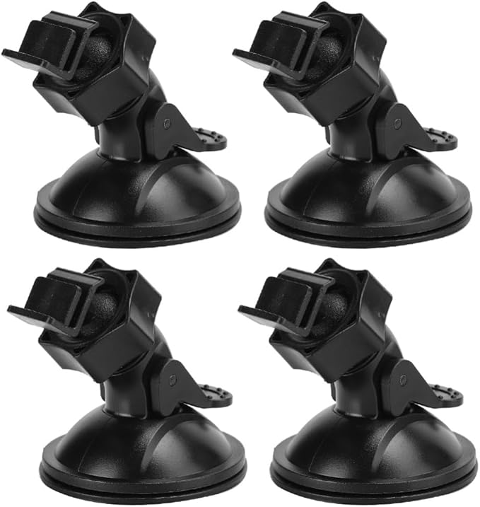 4 Pack Universal Car Dash Cam Mount - Vacuum Suction Cup Holder with 4 Interchangeable Heads for GPS Navigation and Dashboard Recorder(F Heads)