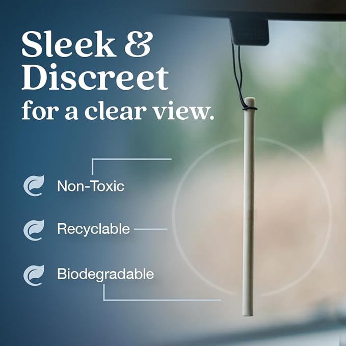 Enviroscent Non-Toxic* Car Air Freshener Auto Stix® - Scents Made Safer - Enjoy Fragrance Lasts Up to 480 Days - Includes Aut