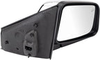 TRQ Driver & Passenger Side Power Heated Mirror Set Chrome Cover Smooth Black Fits 2007 Lincoln MKX FO1320475 FO1321475
