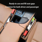 Dragon Art Multifunctional Car Seat Organizer, Auto Seat Gap Filler, Brown 1 Pack
