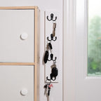 Yohsnor Vertical Wall-Mounted Key Holder – Stylish Entryway Hook Rack, Perfect for Narrow Spaces – Ideal Storage Solution for
