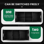 Car Trunk Organizer, Car Storage Organizer, Collapsible Multi Compartment for Car, Suv, Sedan, Truck, 100L, Extra Larger