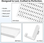 White Pegboard Combination Kit, Wall Organizer Pegboard, Modular Hanging, Peg Boards and Accessories Modular Hanging, Garage 