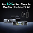 BOTSLAB 3K 4 Channel Dash Cam, 24/7 Parking Mode with Hardwire Kit, 560° View, Front and Rear Inside Car Camera with 3.18”Tou