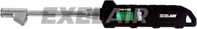 EXELAIR EX516DIG by Milton Digital Dual Head Tire Gauge with Extended Swivel Air Chuck,Black/Silver