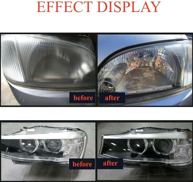 600ML Headlight Restoration Liquid,Automobile Headlight Lens Polish Repair Liquid, Car Headlight Scratch Restoring Fluid for 