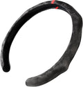 Quick Install Sporty Suede Leather Steering Wheel Cover with Red Top Trim Universal fit Any 14½" to 15" Car SUV Pickup Steering Wheel
