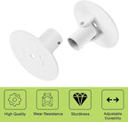 Adjustable Shower Curtain Rod Bracket, 2Pcs Different Sizes Titanium Steel Single Swivel Flange Heavy Duty Closet Rod Holder 