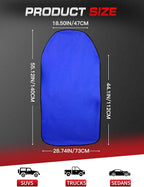 2-Pack 550g Waterproof Car Seat Cover Towel - Universal Anti-Slip Sweat Protection for Front Bucket Seats - Machine Washable 