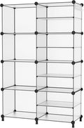 AWTATOS Closet Organizer 8 Cube Storage Shelves Clothes Organizers Closet Storage Stackable Cubby Shelving for Closet Bedroom
