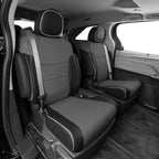 EKR Sienna Seat Covers for 2021-2026 Toyota Sienna Limited,Platinum,2nd Row Captain Chairs with Legrest 7 Seats,Automotive Se