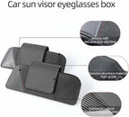 BETTERHUMZ Car Eyeglasses Holder Storage Case Compatible with BMW 5 6 GT X5 X6 Serie E60 E70 E71 G30 G38 525i 530i 540i for Alcantara Sunglasses Organizer Box Accessories (NAPA leather)