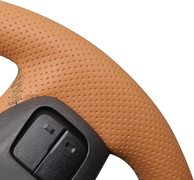 MEWANT Steering Wheel Cover for GMC Sierra Steering Wheel Cover for GMC Sierra 1500 / Sierra 1500 Limited/Sierra 2500 / Sierra 3500/ Yukon (XL) Hive Microfiber Leather