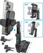 GDZN Adjustable CD Slot Car Phone Mount, [One Button Release] Ultra Sturdy CD Player Phone Holder, Hands-Free Car CD Phone Stand for iPhone 15 Pro Max 14 13 12, Galaxy S24 Ultra 23 22 All 4-7" Phones