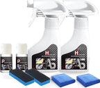 Headlight Cleaner, Headlight Restoration Kit, Automotive Headlamp Restoration Fluid,Car Light Polish Cleaning Kits Ceramic Co