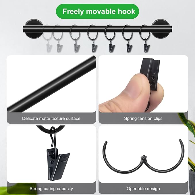 Lunies Hat Rack for Wall with 24 Hooks, Hat Organizer Holder for Baseball Caps, Cap Organizer Hanger, Hat Hanger for Closet, 