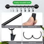 Lunies Hat Rack for Wall with 24 Hooks, Hat Organizer Holder for Baseball Caps, Cap Organizer Hanger, Hat Hanger for Closet, 