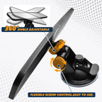 Rear View Mirror, Adjustable Interior Rearview Mirror with Suction Cup, Anti Glare HD Wide Angle Rear View Mirror, Car Panoramic Rear View to Reduce Blind Spot for Most Cars