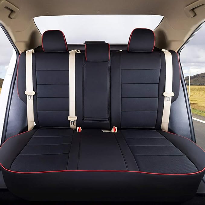 EKR Rav4 Seat Covers Custom Fit for Toyota Rav4 2016 2017 2018(Hybrid) LE,SE,XLE,Limited, Leather Car Seat Cover Full Set for