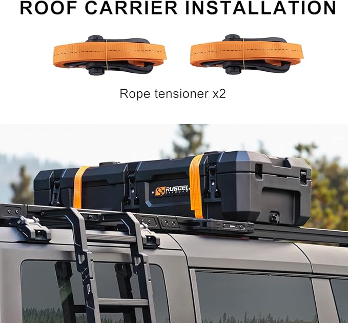 RUGCEL 98L Off-Road Storage Case - 90 Quart Waterproof Dry Box for Overland Trips, Car Camping & Roof Gear Storage