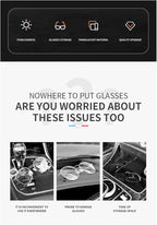 GDQ Sunglass Holder for Car Visor Clip Glasses Case Car Sunglasses Case for Car Sun Visor Glasses Storage Box Car Sunglass Holder Car Visor Accessories Universal for SUV Sedan Truck