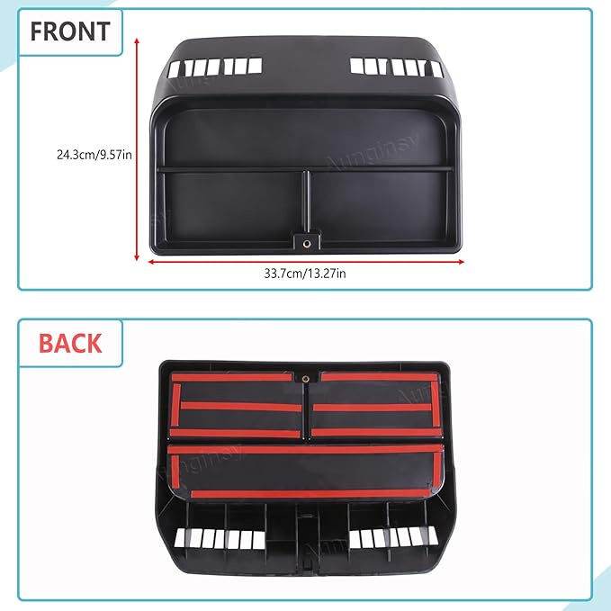 Aunginsy Center Console Dash Storage Tray Compatible with Hummer H3 2005 2006 2007 2008 2009, Car Dashboard Storage Box Organizer Holder Tray Dash Storage Insert Mounted Tray ABS Interior Accessories