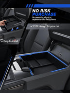 for Model 3 Center Console Organizer Armrest Tray Middle Storage Box Insert Container Durable ABS Plastic Accessories 2024 2025