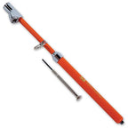 Silverback Hi-Visibility Orange Dual Foot Commercial Truck Tire Pressure Gauge, Recalibratable. Heavy Duty Stick Gauge with Black Metal Bar, Range 10-150 PSI in 2 PSI Increments.