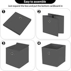 13 inch Record cube storage bins,collapsible fabric storage cubes Decorative storage basket,apply to clothes organizer box,sh