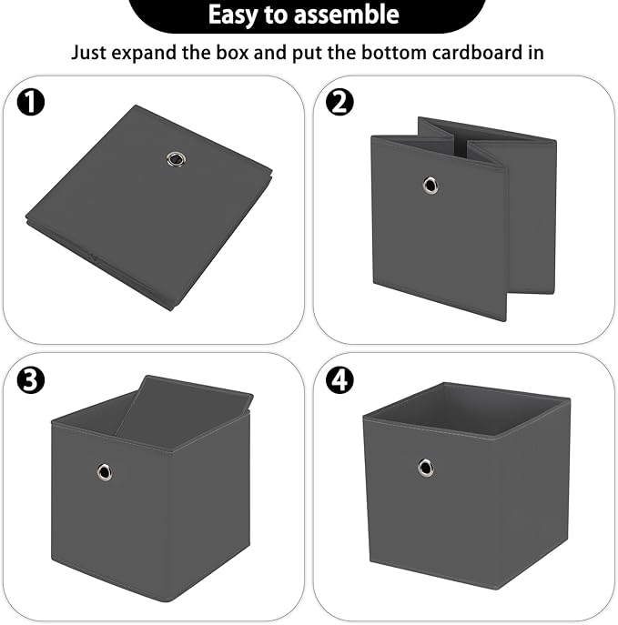 13 inch cube storage bins,collapsible fabric storage cubes Decorative storage basket,apply to clothes organizer box,shelves i
