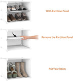 HOMIDEC Shoe Rack, 8 Tier Shoe Storage Cabinet 32 Pair Plastic Shoe Shelves Organizer for Closet Hallway Bedroom Entryway | 3