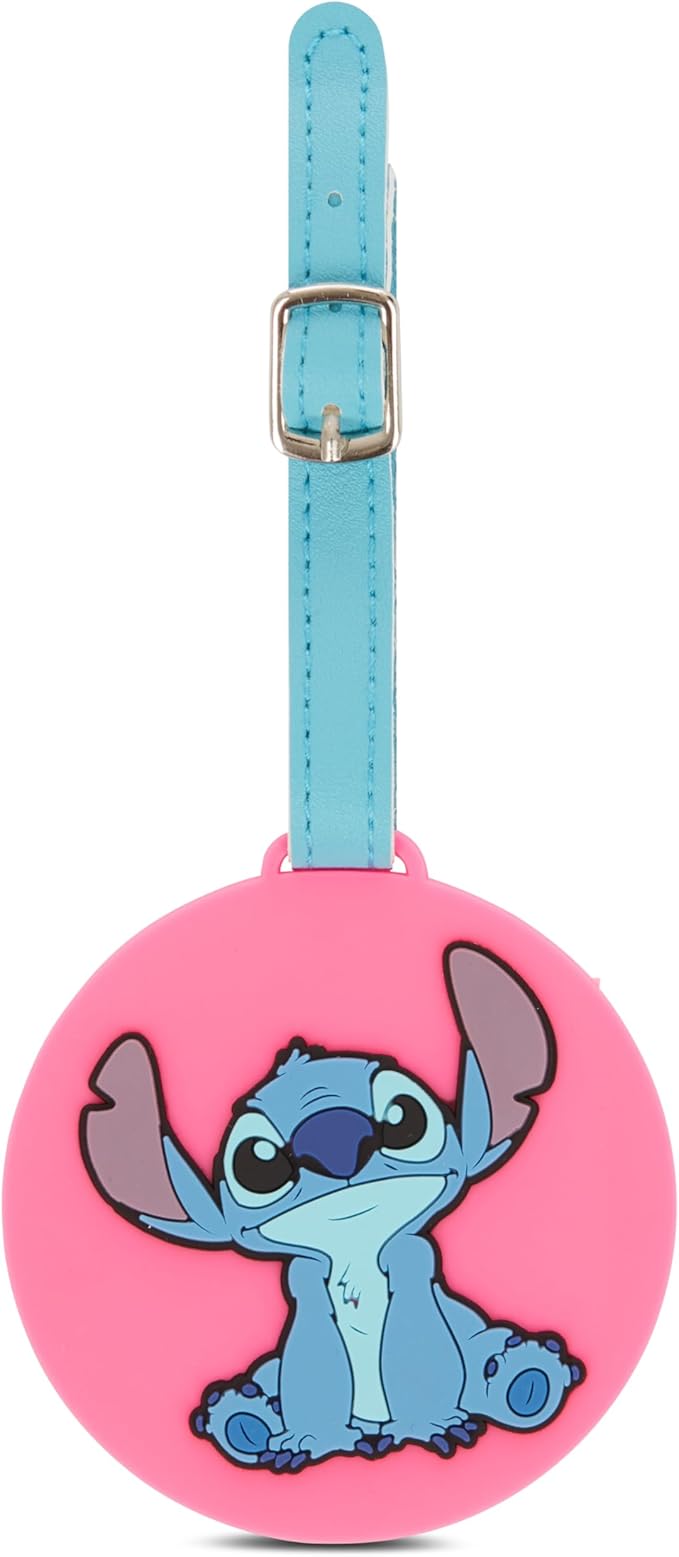 Lilo and Stitch Lugagge Tag - Pink 3 Peice Lugagge Tag and Lanyard Set - Officially Licensed Disney Merchendise