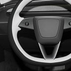 MEWANT DIY Stitching 3D Style Steering Wheel Cover Wrap for Tesla Model 3 Highland 2023-2025/Model Y 2025 Highland for Tesla Model 3/Model Y Accessories(3D Style)