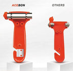 ACEBON 2-Pack Car Safety Hammer Seatbelt Cutter, Auto Emergency Escape Hammer with Window Glass Breaker and Seat Belt Cutter,