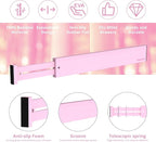 ANTOWIN Expandable Bamboo Drawer Dividers Organizers, Drawer Separators Splitter, 17-22 inches Long Adjustable Spring-loaded 