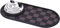 Car Dashboard Mat Kit: 360° Rotating Phone Holder, Parking Number Plate, Universal Anti-Slip Organizer Pad (Moonlight Silver)