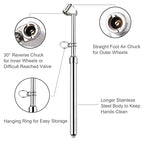 ATsafepro Semi Truck Tire Pressure Gauge, Heavy Duty Tire Gauge Range to 150PSI/10Bar,Dual Head Air Pressure Gauge for RV, Semi, Truck,SUV and Car(Pack of 20)