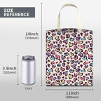 Car Trash Can, Cute Car Trash Bag, Hanging Car Organizer and Storage Bag, Trash Bin for Car Accessories, Vehicle, Travelling, Camping Colorful Heart Leopard