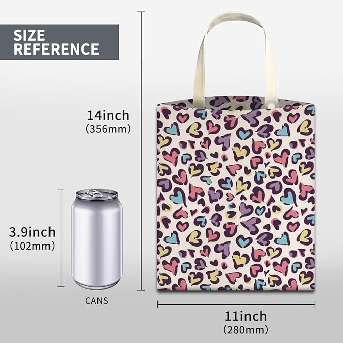 Car Trash Can, Cute Car Trash Bag, Hanging Car Organizer and Storage Bag, Trash Bin for Car Accessories, Vehicle, Travelling, Camping Colorful Heart Leopard