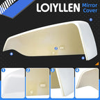 Driver Side Mirror Cover Replacement for Chevrolet Equinox 2018 2019 2020 2021 2022 2023, for GMC Terrain 2018-2023 - Left Side Mirror Covers, Rear View Mirror Cap Accessories White