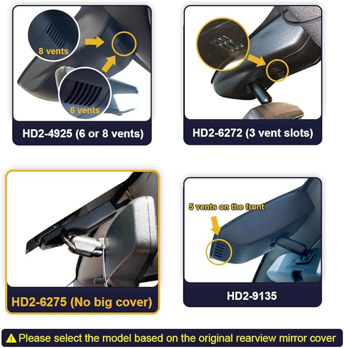 Fitcamx 4K Dash Cam Suitable for GMC Sierra 1500 2500HD 3500HD (HD2-6275, Small Cover) 2020-2026, OEM Factory Look, UHD 2160P