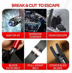 Car Window Breaker Seatbelt Cutter [4 Pack] – Emergency Glass Breaker Tool for Car – 2-in-1 Safety Hammer Life Hammer – Car E