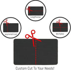 Universal Sunvisor Warning Label Covers - Jet Black - Peel & Stick Sun Visor Cover Up for All Cars, Trucks, SUV, Van, Sports Car