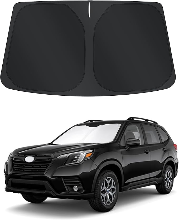 TINGLU Sun Shade for Subaru Forester 2019-2024 2025(Crossover/Base/Premium/Sport/Limited) Accessories Windshield Sun Shade Window Shade UV Rays Protection Sun Visor Cover